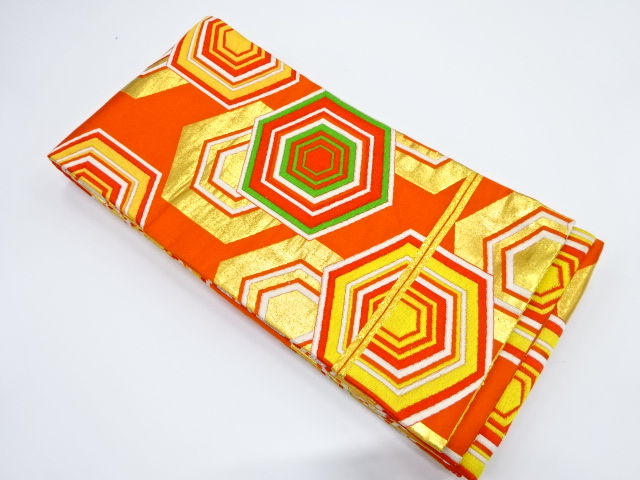 JAPANESE KIMONO / ANTIQUE OBI FOR KIDS / WOVEN KIKKO